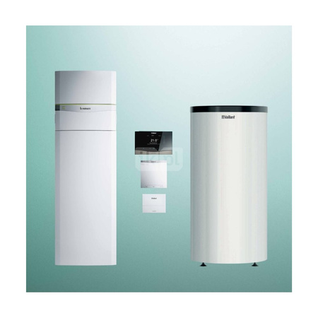 Pakiet systemowy OZE - Pompa ciepła gruntowa solanka-woda VAILLANT VWF 58/4 flexoCOMPACT 11.2 kW 400 V + Regulator sensoCOMFORT VRC 720 + Moduł chłodzenia pasywnego VWZ NC 11/4