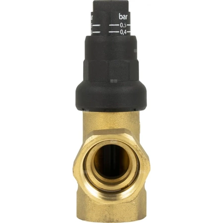 Zawór upustowy różnicy ciśnień DU z nastawą, kątowy, 0,1÷0,5 bar, GW G3/4''