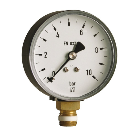 Manometr z rurką Bourdona AFRISO RF standardowy -1/0 bar G1/8B radialne fi 40 mm, kl. 1.6%