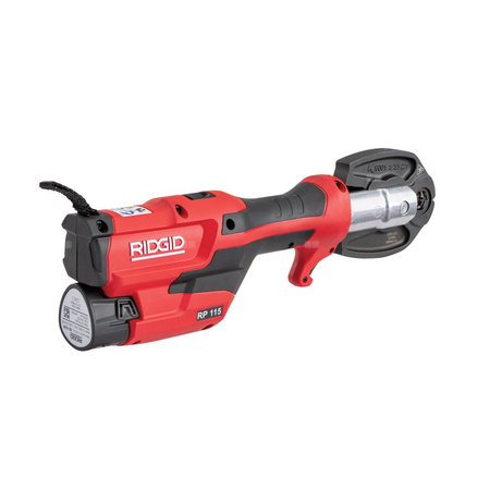 Zaciskarka RIDGID RP 115 (bateria litowo-jonowa) 12-32/12-28mm 12V + walizka + ładowarka + dodatkowy akumulator + szczęki M15-18-22