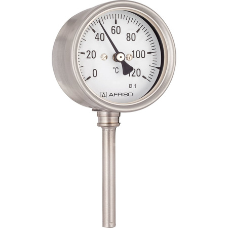 Termometr bimetaliczny AFRISO BiTh Ch, D402 fi 100 mm -20…60'C tuleja 200 mm połączenie rad
