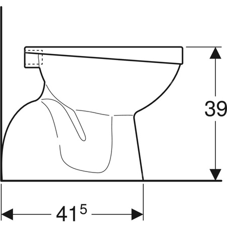 Stojąca miska WC Koło Idol, lejowa, wylot pionowy