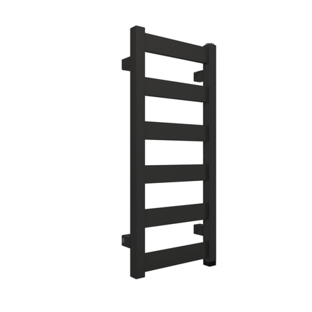 Grzejnik elektryczny TERMA VIVO One 300 x 670 mm, kolor heban, moc 200 W, podłączenie E8, kabel spiralny z wtyczką 2,5m czarny