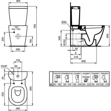 CONNECT MISKA KOMPAKTOWA, POZIOM POWŁOKA