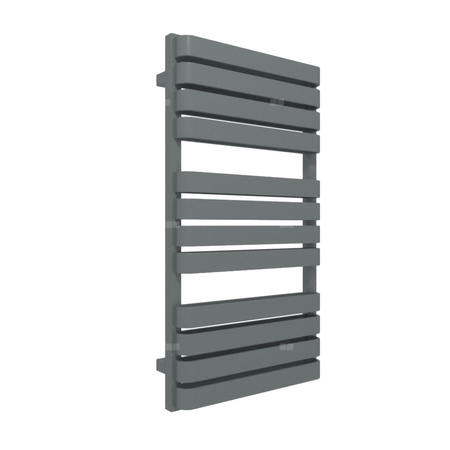Grzejnik elektryczny TERMA Warp T BOLD 500 x 915 mm, kolor metaliczny szary, moc 600 W, podłączenie E1, kabel prosty bez wtyczki