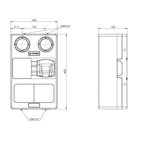 Grupa pompowa AFRISO PrimoTherm K 180-1 DN 25 GZ x GW 1 1/2'' x 1''