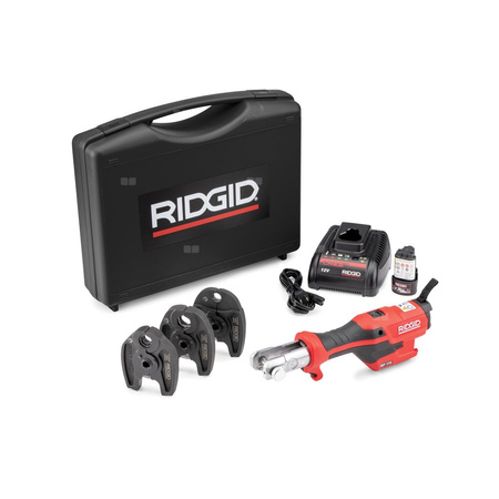 Zaciskarka RIDGID RP 115 (bateria litowo-jonowa) 12-32/12-28mm 12V + walizka + ładowarka + dodatkowy akumulator + szczęki M15-18-22