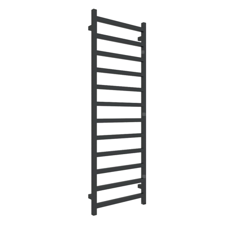 Grzejnik elektryczny TERMA SIMPLE ONE 500 x 1440 mm, kolor czarny jak kruk RAL9005, moc 600 W, podłączenie E8, kabel prosty bez wtyczki 1,5m czarny