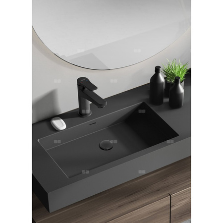 Bateria umywalkowa stojąca FERRO STRATOS BLACK, czarny