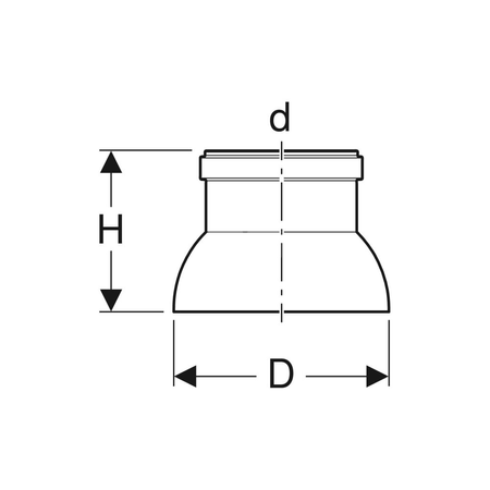Uszczelka Geberit Silent-PP wargowa symetryczna EPDM d75