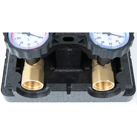 Grupa pompowa AFRISO PrimoTherm K 180-2 DN 32 GW 1 1/4'' x 1 1/4'', z zaworem mieszającym, z izolacją