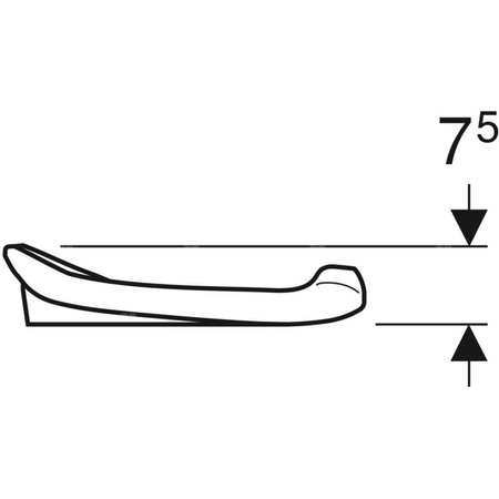 Siedzisko dla małych dzieci Geberit Bambini: Wolne opadanie=Nie, Mocowanie=Brak, Rubinowy / Matowy