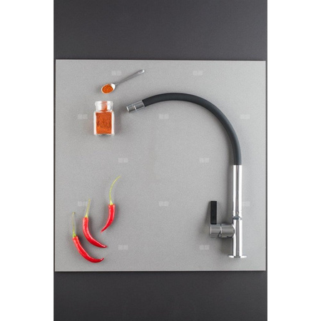 Bateria zlewozmywakowa stojąca KFA Armatura CALIX, kolor chrom, mosiądz