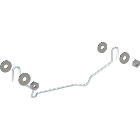 Elementy mocujące Geberit do półpostumentu do umywalki małej, Kerafix: 30x13cm,