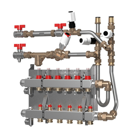 Danfoss Distribution unit, Type SGCi-CDM, 2 connections, ICON controller 24V, flow meter, zone valve, TWA 24V