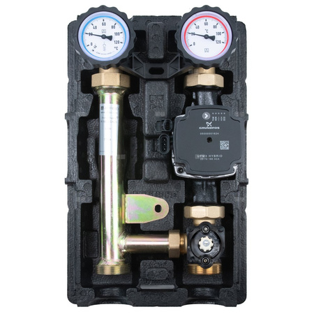 Grupa pompowa PrimoTherm K 180-2 DN25 GP 3-WM, pompa Grundfos UPM3 Hybrid, zawór mieszający ARV Kvs Vario