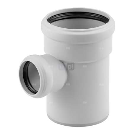 Trójnik MAGNAPLAST SKOLAN safe dBEA 87' PP DN 110 x DN 70 x DN 110 (ww x ww x wz), kolor biały