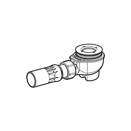 Kołnierz mocujący syfonu brodzikowego 62 z uszczelką