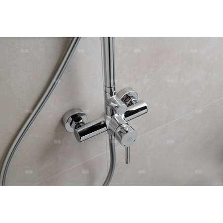 MOZA CHROM deszczownia z baterią natryskową