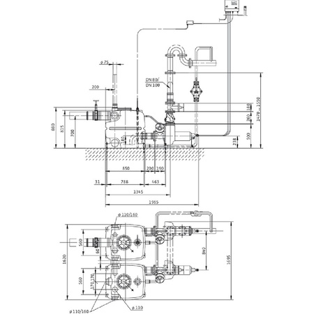 Pompa do ścieków WILO DrainLift XXL 50 Hz / 53.33 m³/h / 2.3 W