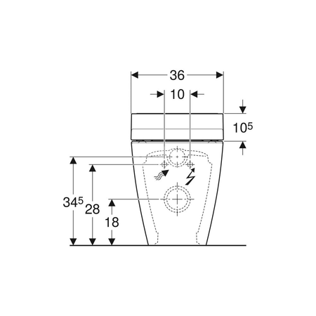 Pokrywa deski sedesowej do Geberit AquaClean Tuma: Biały-alpin