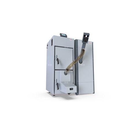 Kocioł na pellet VITECO HEAT NextPell Plus z palnikiem samoczyszczącym Defro zamontowanym od frontu 8 kW z zasobnikiem o pojemności 235 l