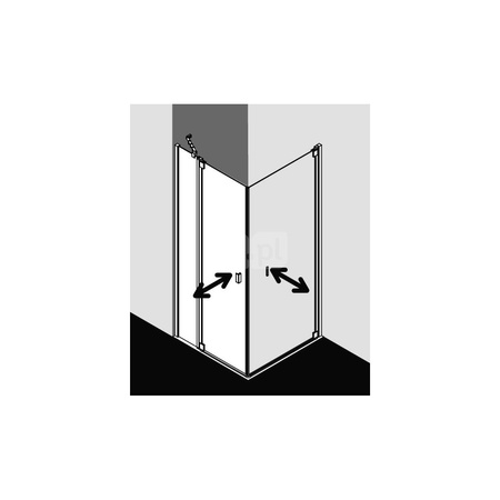 Kermi Drzwi wah. Raya 1NL 0750x 1850 720-750 SIMG ESG Clean