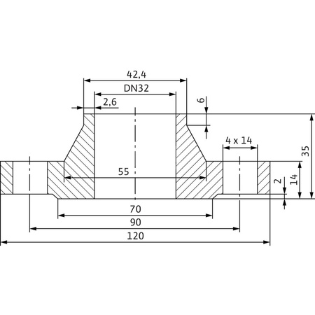 Akcesorium do pomp WILO - Zestaw przeciwkołnierzy DN 32, PN 6