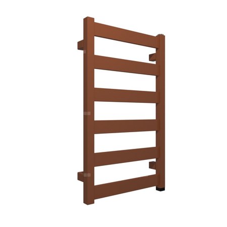 Grzejnik TERMA VIVO ONE 670/400 \ Bright Copper, podł. S1, 200W, kabel prosty bez wtyczki [1,5m sreb