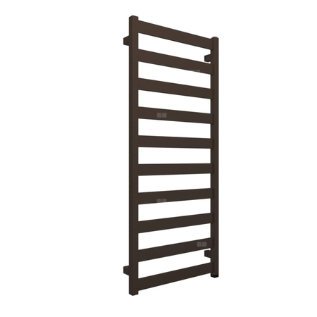 Grzejnik elektryczny TERMA VIVO One 500 x 1150 mm, kolor irchowo-brązowy RAL8014, moc 400 W, podłączenie E8, kabel prosty bez wtyczki 1,5m srebrzysty