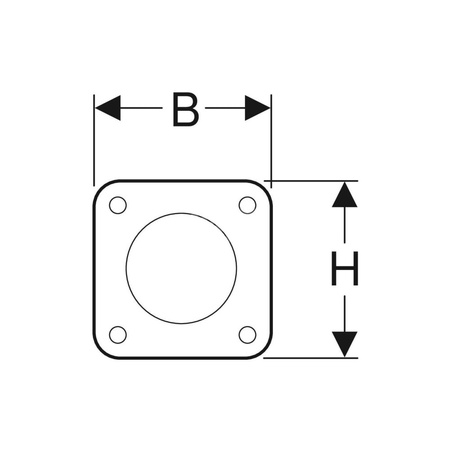 Dźwignia Geberit do systemu spłukiwania WC z pneumatycznym uruchamianiem spłukiwania, spłukiwanie jednoilościowe
