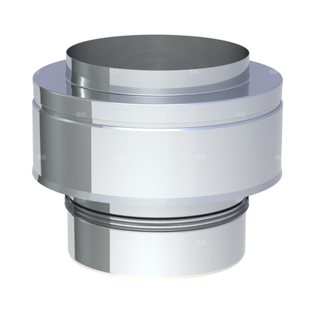 Osłona dwuścienna wylotu przewodu kominowego JEREMIAS 205-DWETN-AL32 110 mm