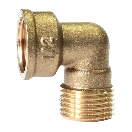 Kolano GW GZ mosiężne 1/2''