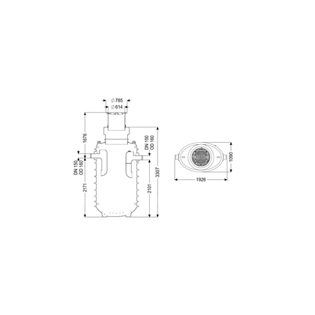 Separator tłuszczu EasyClean ground GW Standard NS10 170B