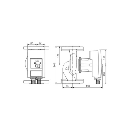 Pompa obiegowa WILO Yonos MAXO 80/0,5-12 PN6 1 x 230 V 50/60 Hz, PN 6/6bar