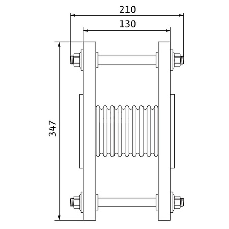 Akcesorium do pomp WILO - Kompensator ze stali nierdzewnej V 4A DN 100