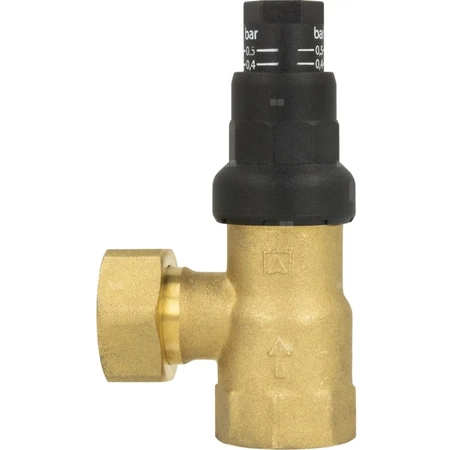 Zawór upustowy różnicy ciśnień DU z nastawą, kątowy, 0,1÷0,5 bar, GW G3/4''