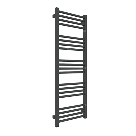 Grzejnik elektryczny TERMA FIONA ONE 400 x 1140 mm, kolor czarny jak kruk RAL9005, moc 400 W, podłączenie E8, kabel prosty bez wtyczki