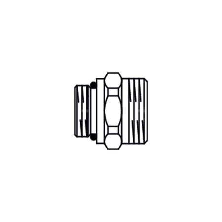 Złączka niklowana G ¾ GZ x G 1 GZ do połączenia 2 rozdzielaczy Multidis SF