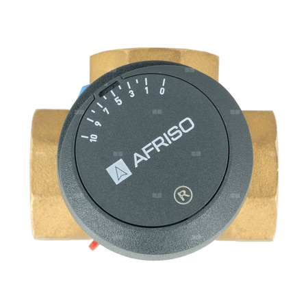 Zawór obrotowy trójdrogowy AFRISO ARV 384 Vario ProClick, mieszający, Siłownik elektryczny ARM 343, DN 25
