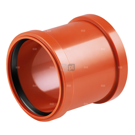 Mufa przesuwna MAGNAPLAST KG KGU, PVC-U (pomarańczowy), DN 200 (ww x ww), do kanalizacji
