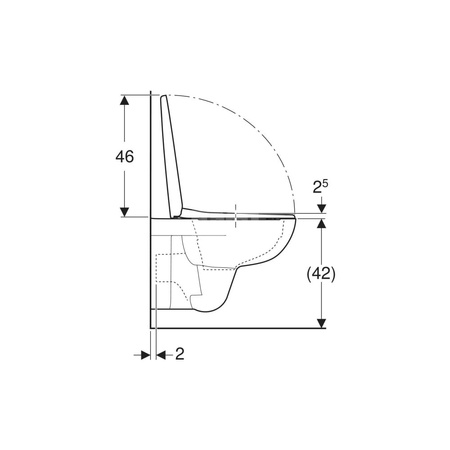 Deska sedesowa Geberit Selnova, mocowanie od góry: Wolne opadanie=Tak, Zawiasy wypinane=Nie, Mocowanie=Od góry, Biały / Błyszczący
