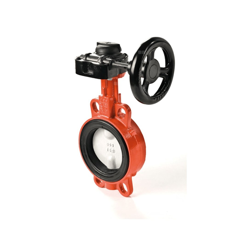 Przepustnica z przekładnią ślimakową PN 10 DN 200