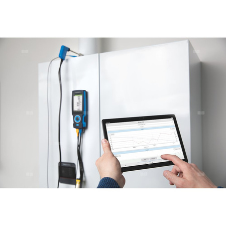 Sensor O2, CO/H2, pomiar ciągu kominowego, pomiar ciśnienia, analizator spalin AFRISO EUROLYZER S1 pro, bez drukarki, z walizką