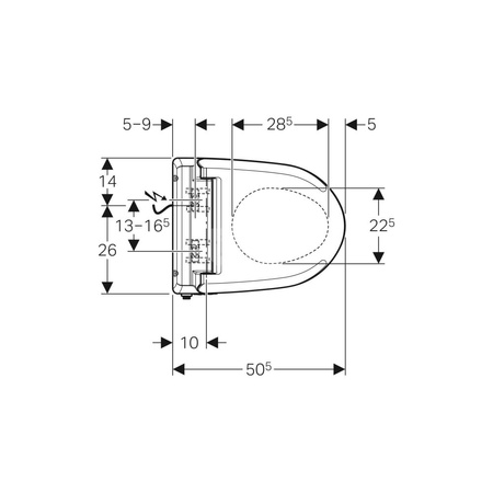 Geberit AquaClean 4000 - deska sedesowa z funkcją podmywania, biały-alpin