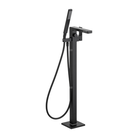 Bateria wannowa stojąca KFA Armatura LOGON, kolor czarny