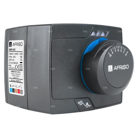 Siłownik elektryczny ARM 443 ProClick, 3-pkt, 230 V AC, 120 s, 6 Nm, z wyłącznikiem pomocniczym