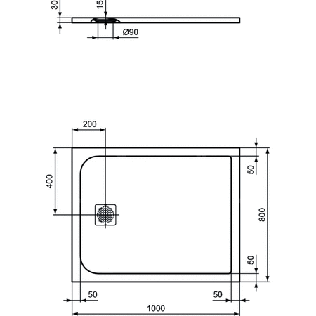 ULTRAFLAT S BRODZIK 100X80 CONC GR