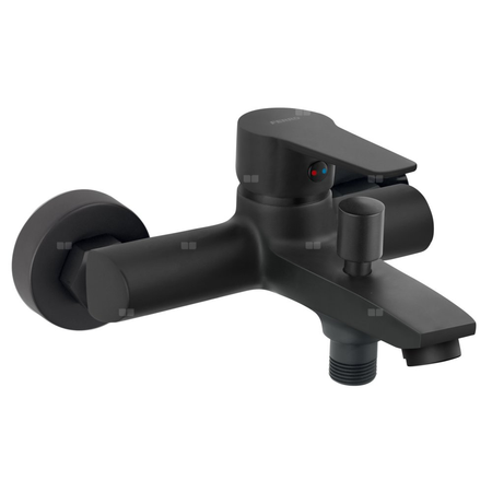 RITTO bateria wannowa ścienna, czarny