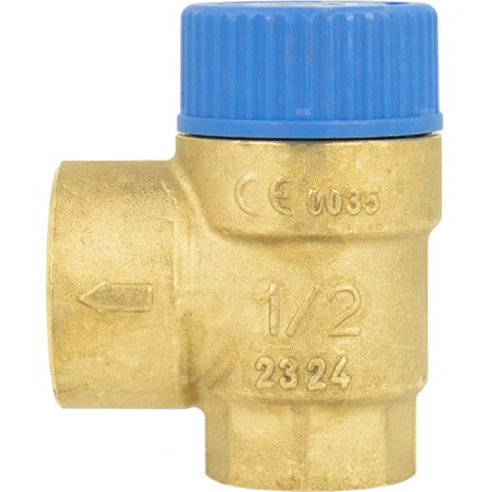 Zawór bezpieczeństwa AFRISO MSW sprężynowy mosiądz 10 bar GW x GW 1/2'' x 3/4''